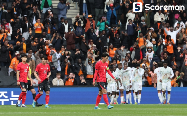 1000번째 A매치 대참사…홍명보호, 코트디부아르에 0-4 참패